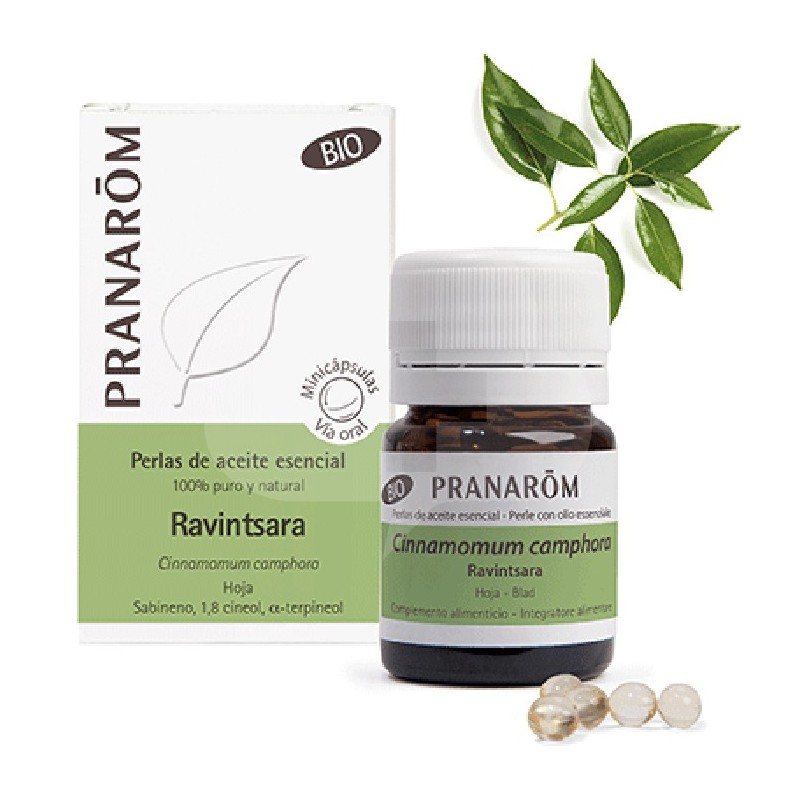 PERLAS ACEITE ESENCIAL DE RAVINTSRA PRANAROM 60 MINICAPSULAS