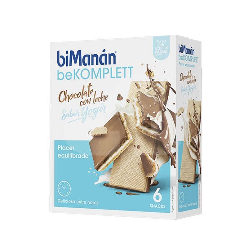 BIMANAN BE KOMPLETT SNACK CHOCO NEGRO PRALINE 6 UD