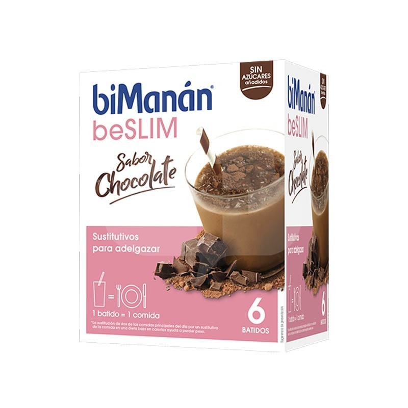 BIMANAN BE SLIM BATIDO CHOCOLATE 6 SOBRES