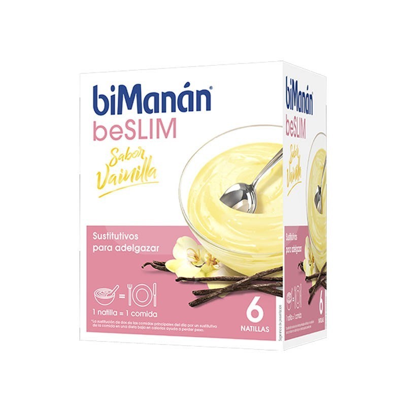 BIMANAN BE SLIM NATILLAS DE VAINILLA 6 SOBRES