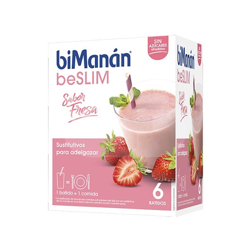 BIMANAN BE SLIM BATIDO FRESA 6 SOBRES