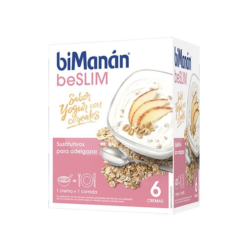 BIMANAN BE SLIM CREMA DE YOGURT Y CEREALES 6 SOBRES