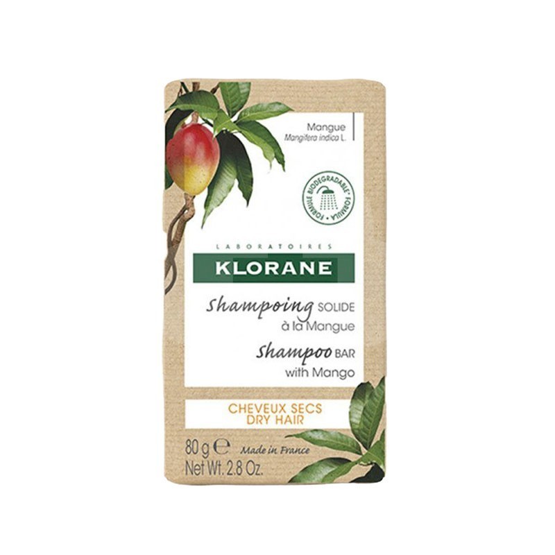 KLORANE CHAMPÚ SÓLIDO AL MANGO 80Gr