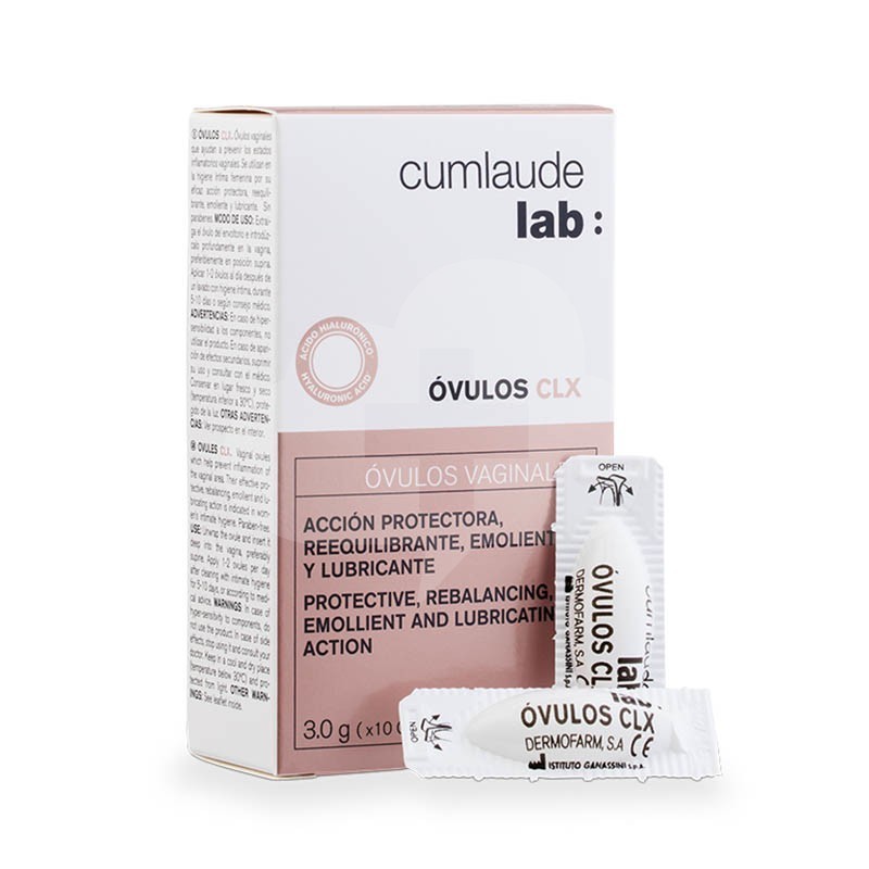 CUMLAUDE CLX OVULOS CLX HIDRATANTES Y CALMANTES 10Uds