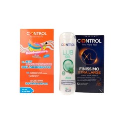 Control Kondomsutra Pack Preservativos XL 12 Unidades + Lubricante Aloe 75ml